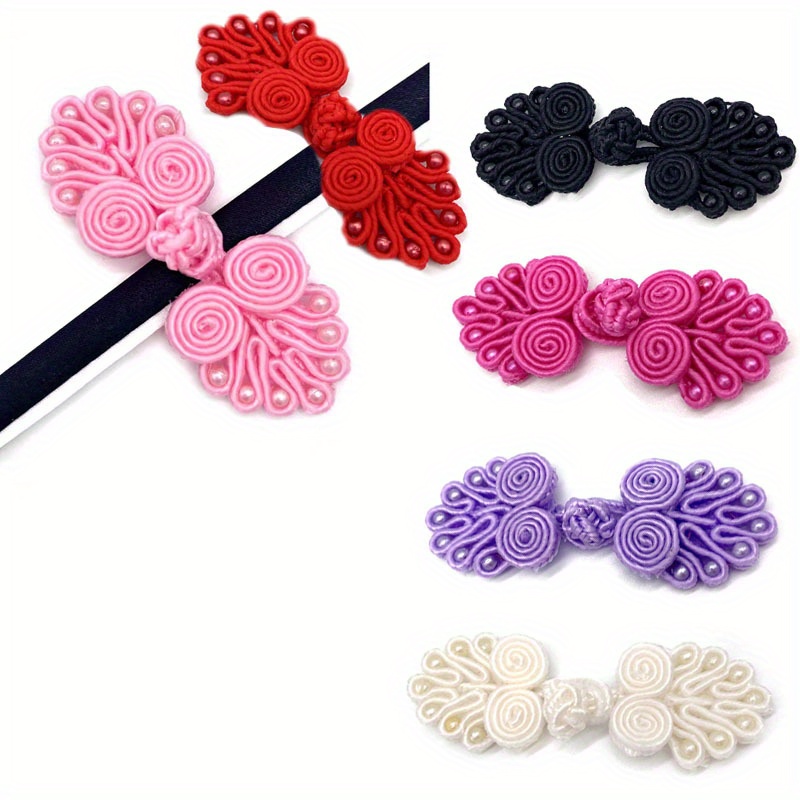 Traditional Chinese Knot Buttons Closure Handmade Fabric Fasteners