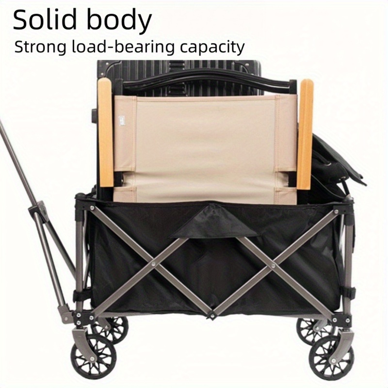 Folding Trolley Outdoor Camping Barbecue Trolley Wagon Cart With Wheels For  Shopping Beach Camping Picnic Fishing, Today's Best Daily Deals