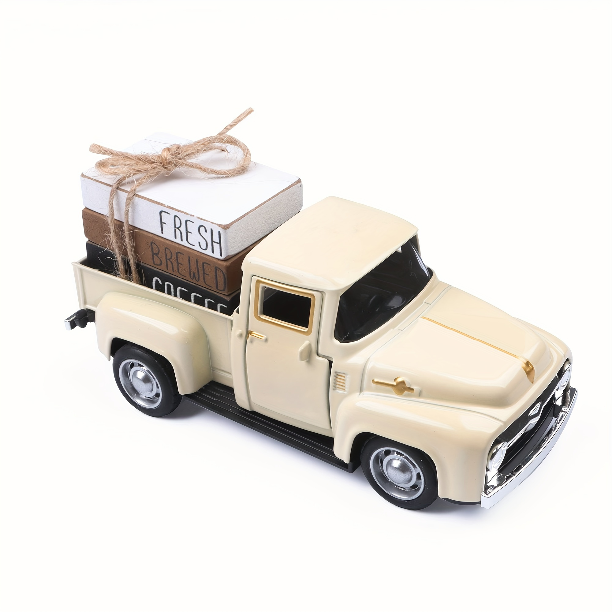 

1pc Metal Agricultural Truck Design Car Dashboard Decoration, Home Desktop Decoration, Coffee Bar Decoration, Car Interior Decoration Accessories
