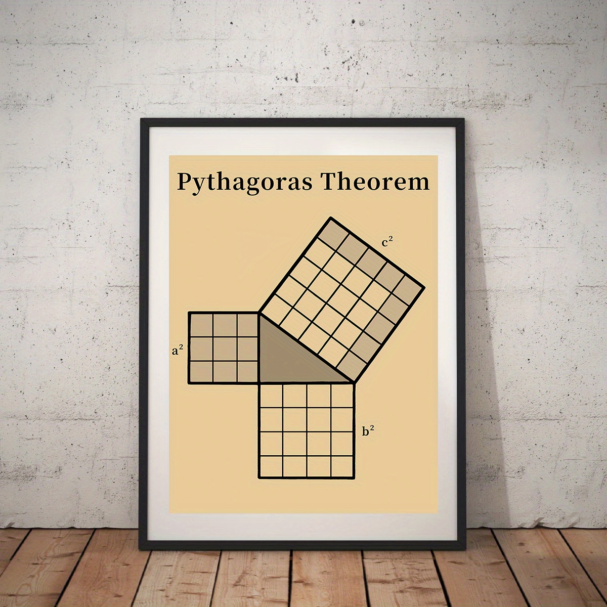 

30*40cm Thickened Canvas Painting, Upgrade Roll Packaging, Waterproof Anti-light Anti-oxidation, Math Art Poster, Pythagorean Theorem, Teacher Office Classroom Wall Poster