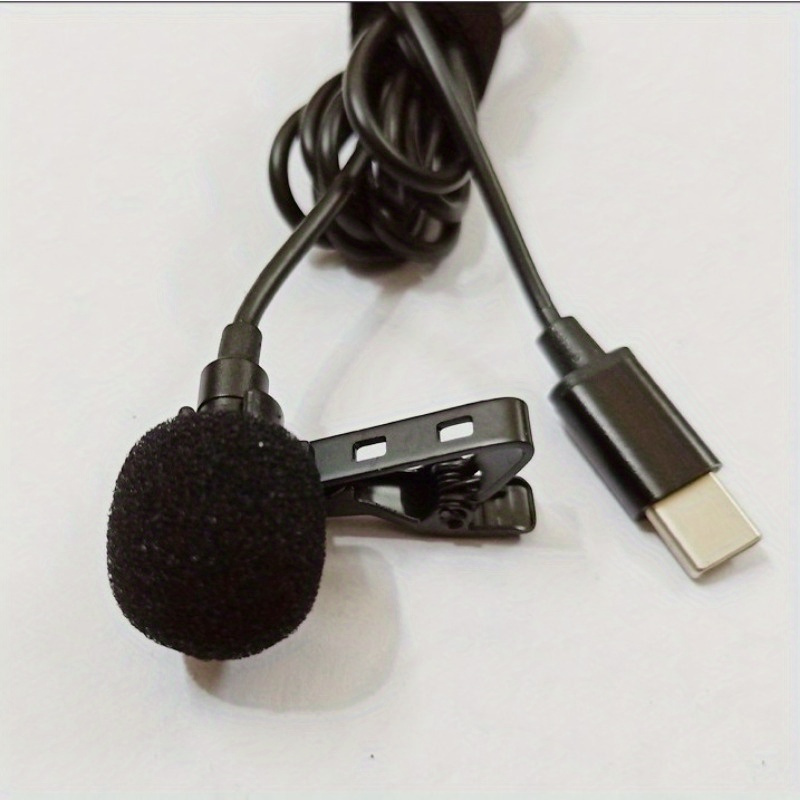 Universal USB Microphone Lavalier Microphone Clip-on Computer Mic Plug and  Play Omnidirectional Mic 