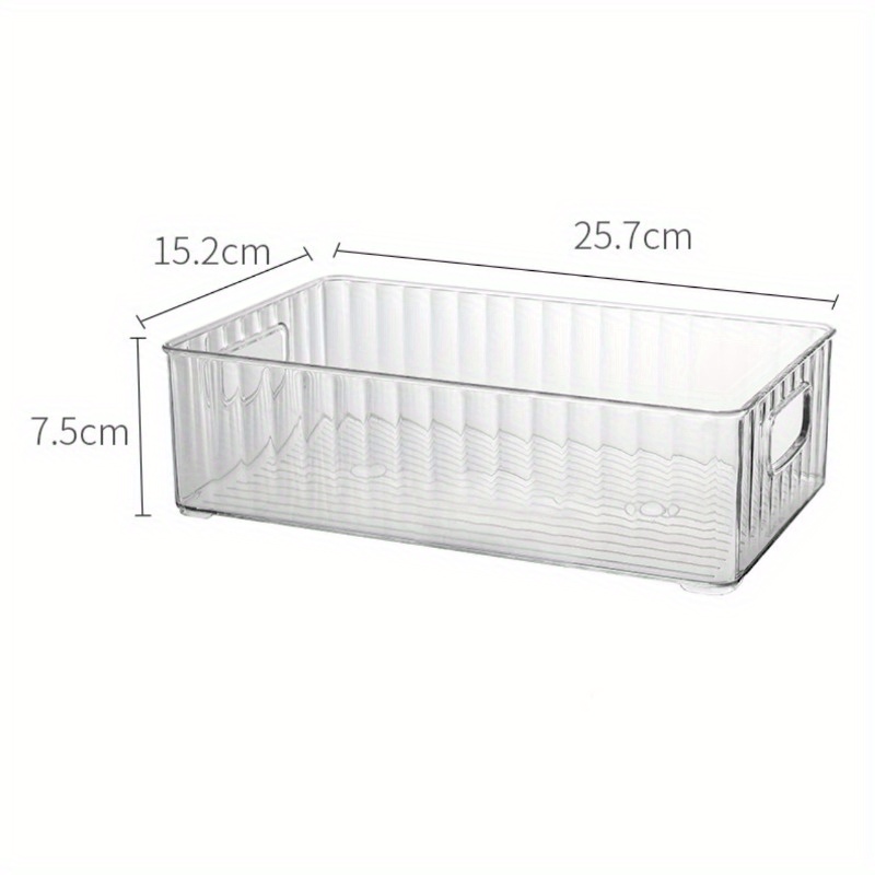 Image of 2/4/6pcs Storage Containers, Storage Baskets, Clear Organizer Organization Set, For Kitchen, Pantry, Closets, Freezer, Fruit, Office, Bathroom, Kitchen Organizers And Storage, Kitchen Additions