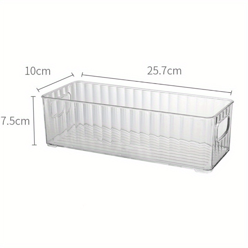 2/4/6pcs Storage Containers, Storage Baskets, Clear Organizer Organization Set, For Kitchen, Pantry, Closets, Freezer, Fruit, Office, Bathroom, Kitchen Organizers And Storage, Kitchen Additions