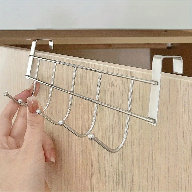 

1pc Premium Steel Back Hook For , Bathroom, - Towel And Clothes Hanging Organizer