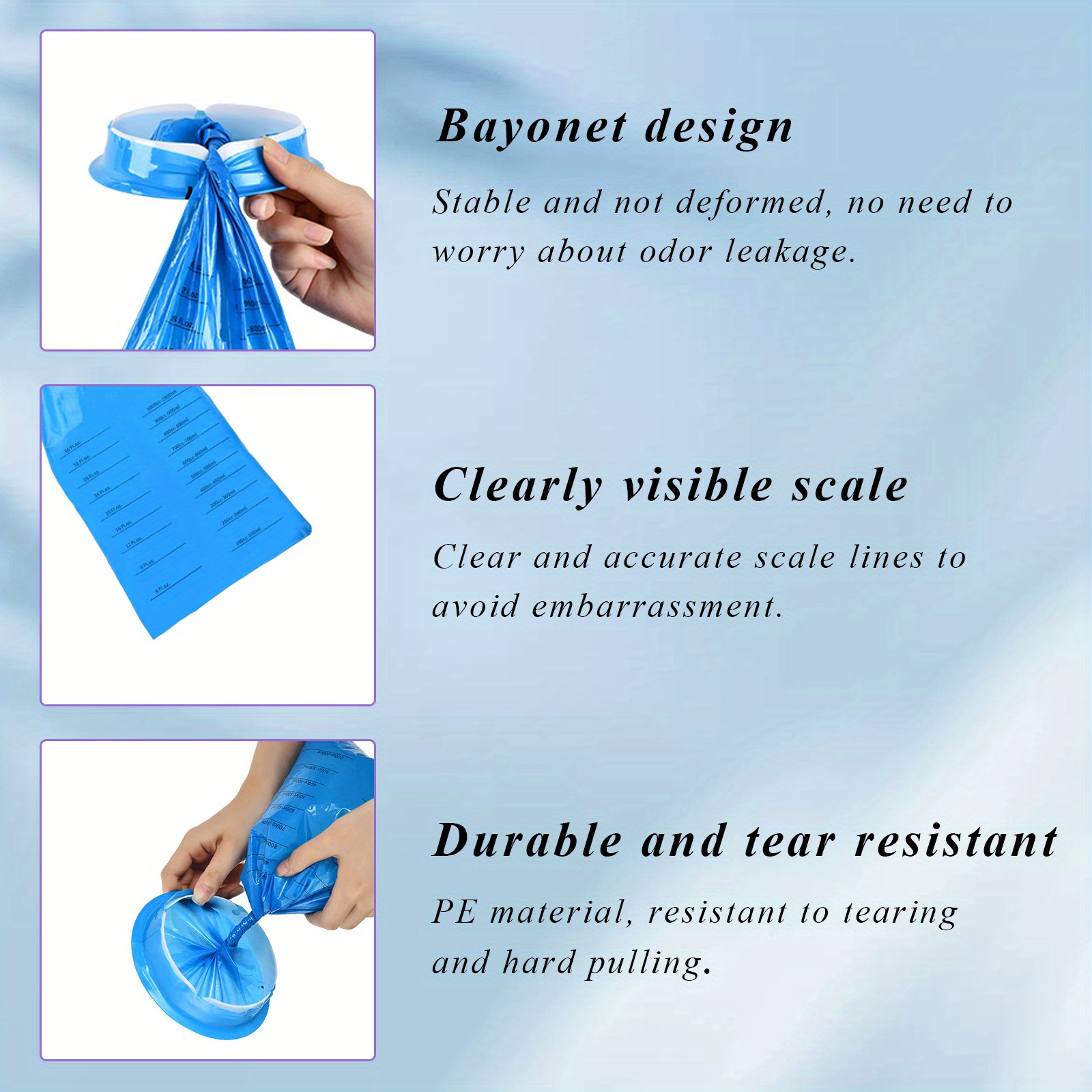 20pcs leak proof disposable vomit bags for adults pregnancy portable   sickness relief multi purpose household cleaning supplies details 5