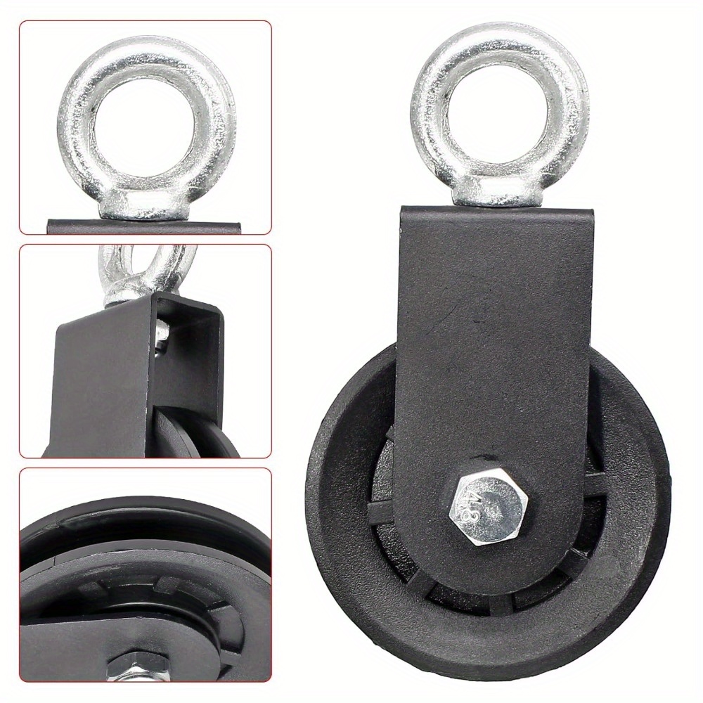 Lat Pulley System,3.54 In/90 Mm Cable Pulley 360 Degree Rotation