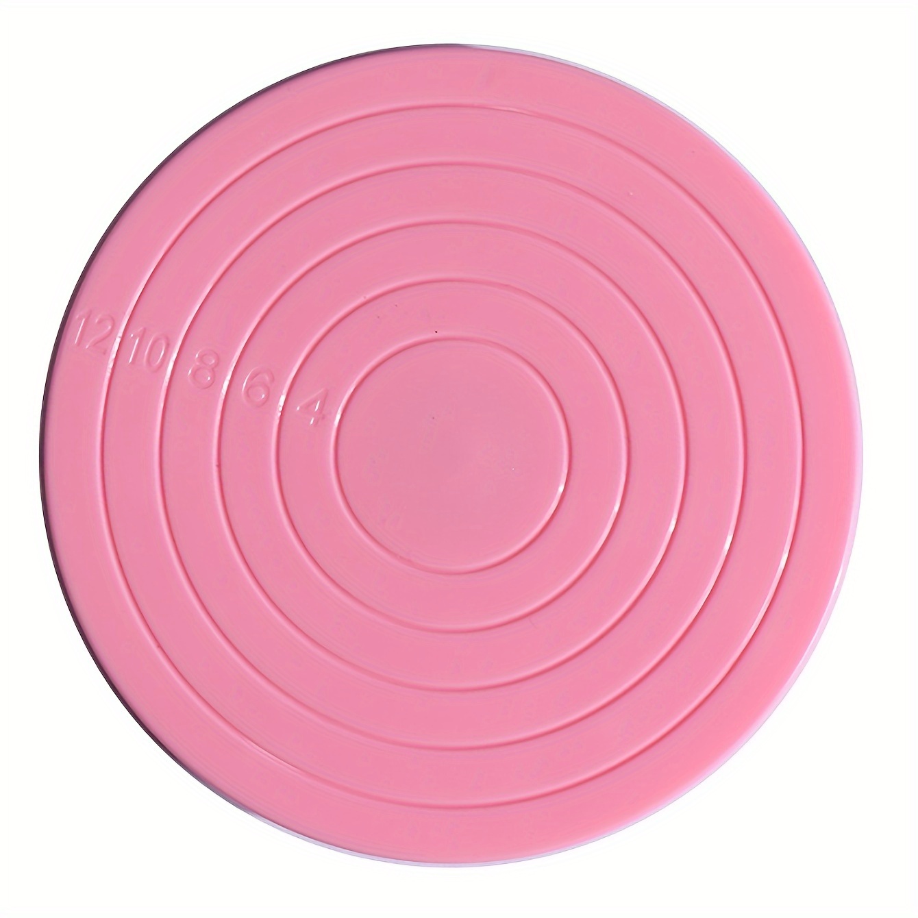 

1pc Pink Plastic Cookie Decorating Turntable, 5.5 Inch 360 Degree Revolving Cake Stand, Smooth Spinning For Diy Baking, Convenient Dessert Decoration Tool