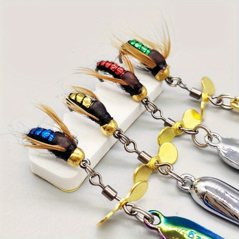 Fly Fishing Lure Spinner Baits Spoon Scud Fly Trout - Temu