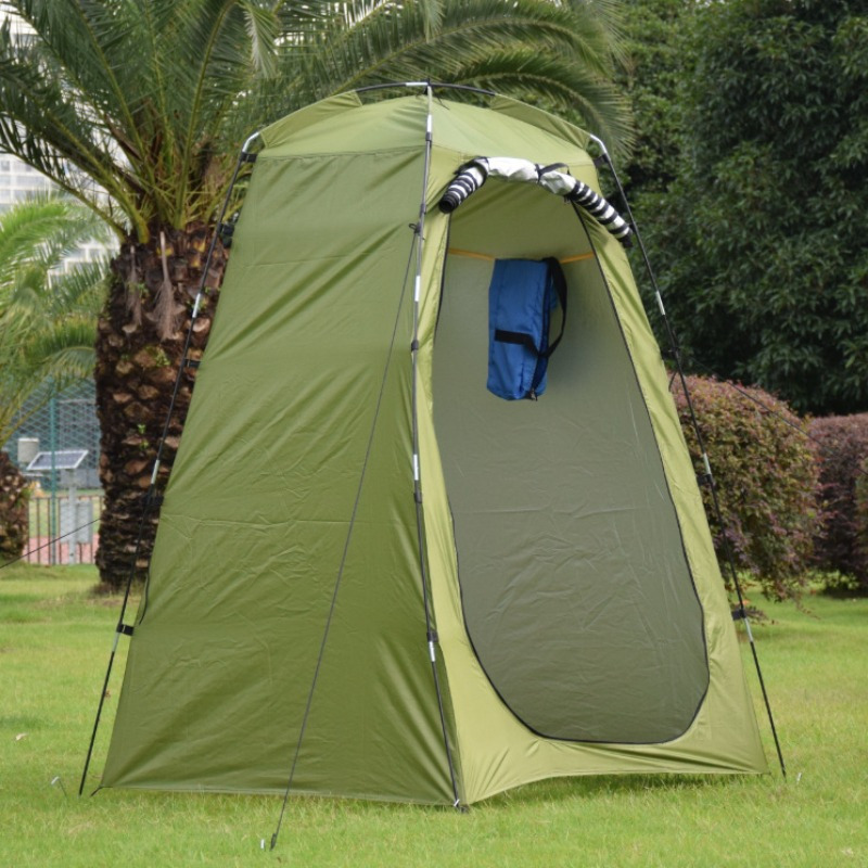 

Portable Shower Tent, One-touch Set-up, Single Person Privacy Shelter, Lightweight & Ultralight For Camping, Fishing, Outdoor Activities, Rainproof And Windproof Mobile Toilet, With Sturdy Frame