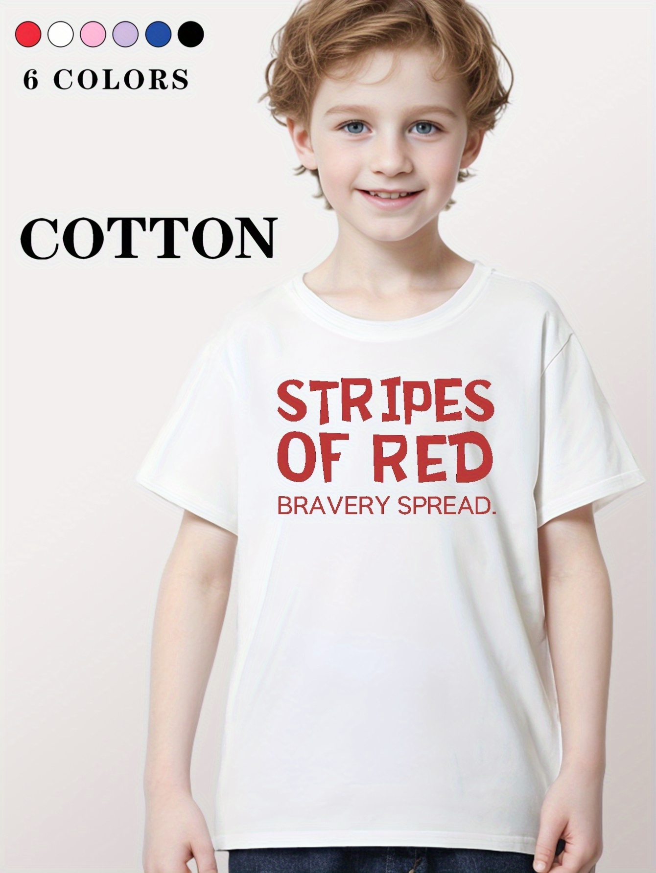 Camiseta De Rayas Rojas Infantil
