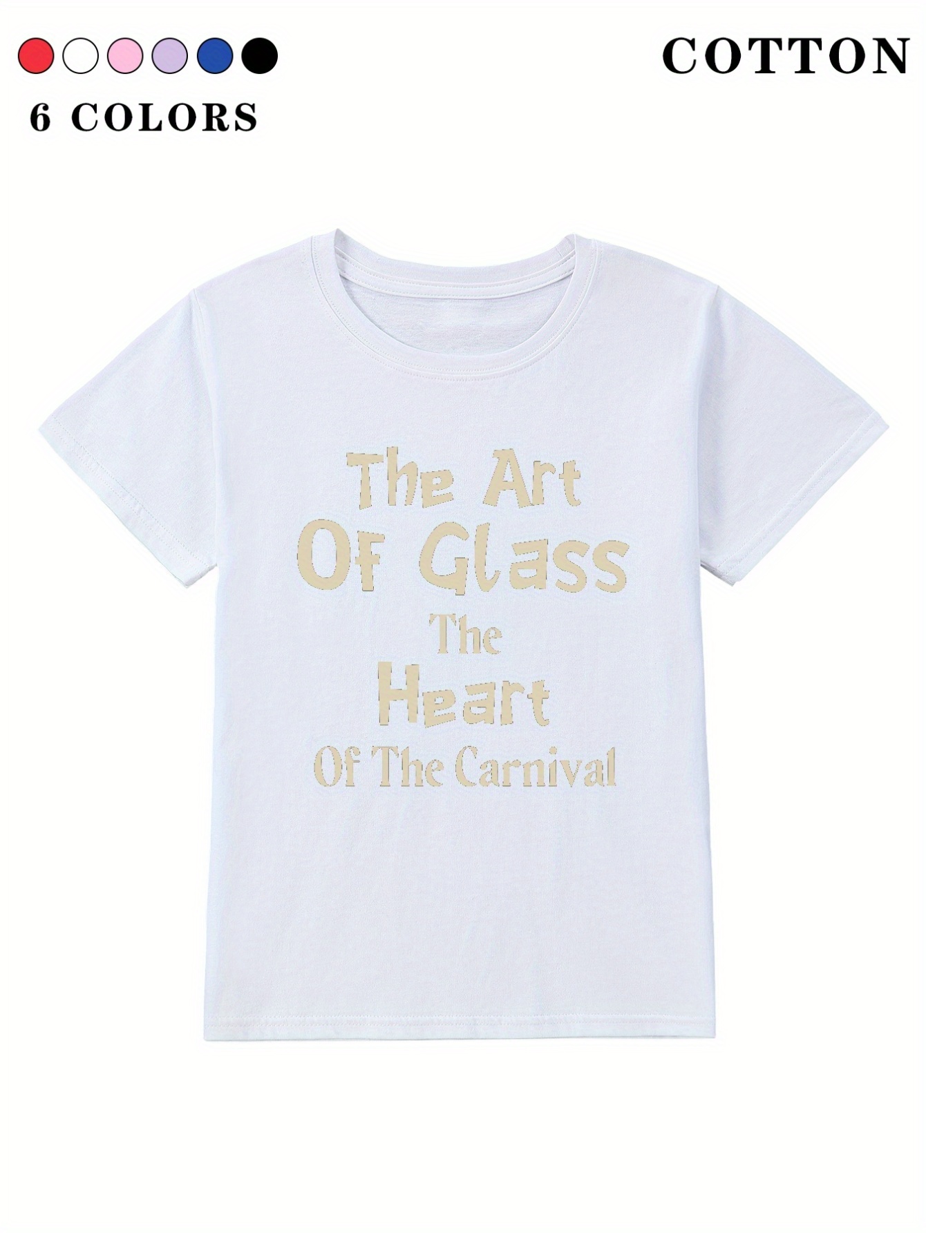 Boys Comfy Breathable Art Glass.. Print Crew Neck Short - Temu Ireland