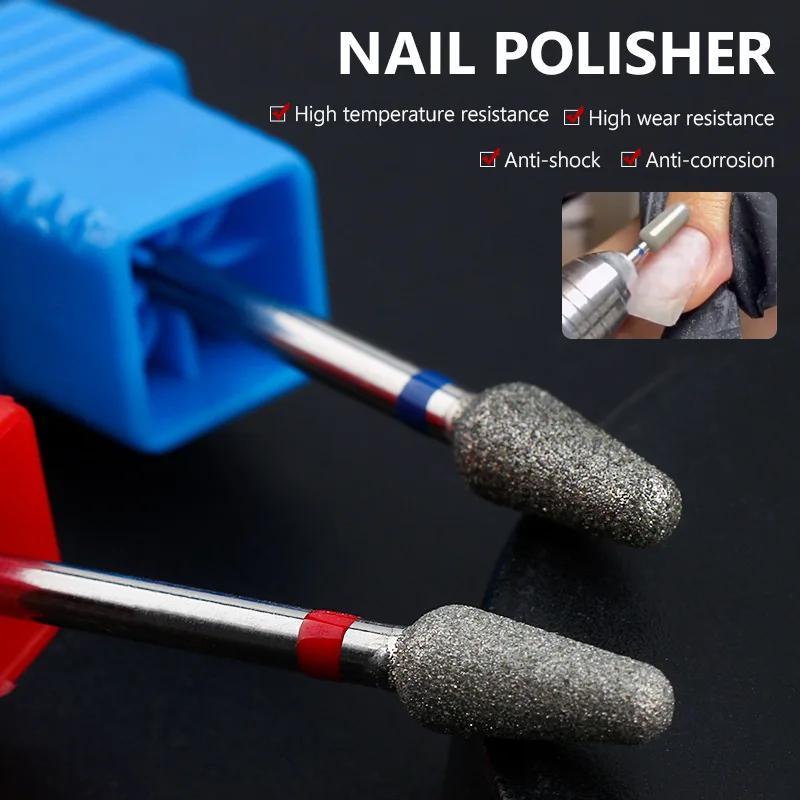 

2pcs/set Nail Polishing Bit, Nail Drill Bit, Pedicure Remover For Acrylic Gel, Nails Polishing Tools, Nail Art Pedicure Manicure Tools