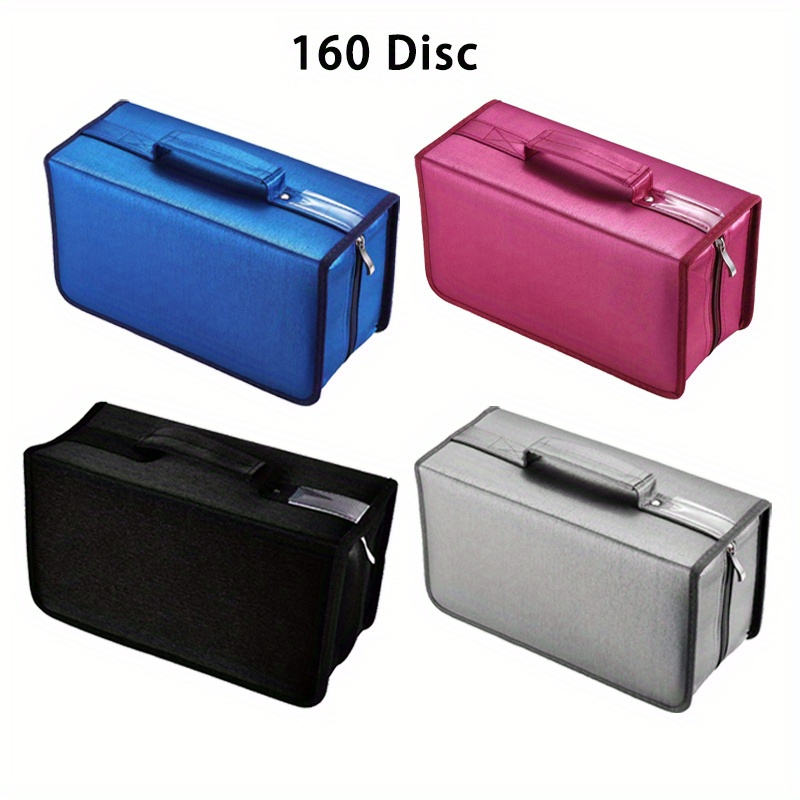 Estuche Porta Cd Negro para 40 Cds