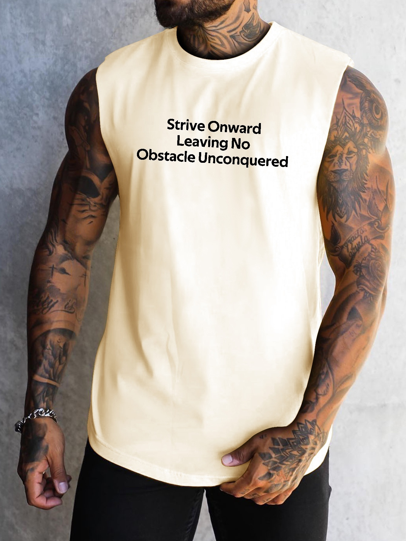 Strive Conquer Obstacles Print Summer Men's Quick Dry - Temu Canada