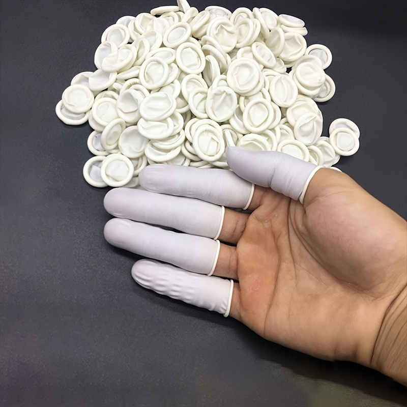 50pcs Finger Cots Cotton Finger Guards Protective Fabric Finger