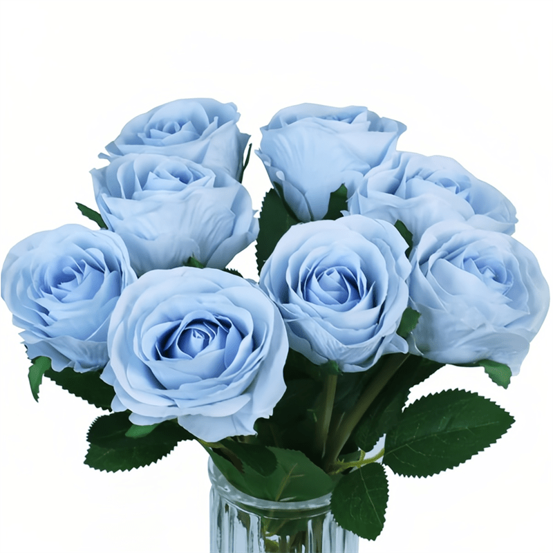 Sky Blue Roses - Temu