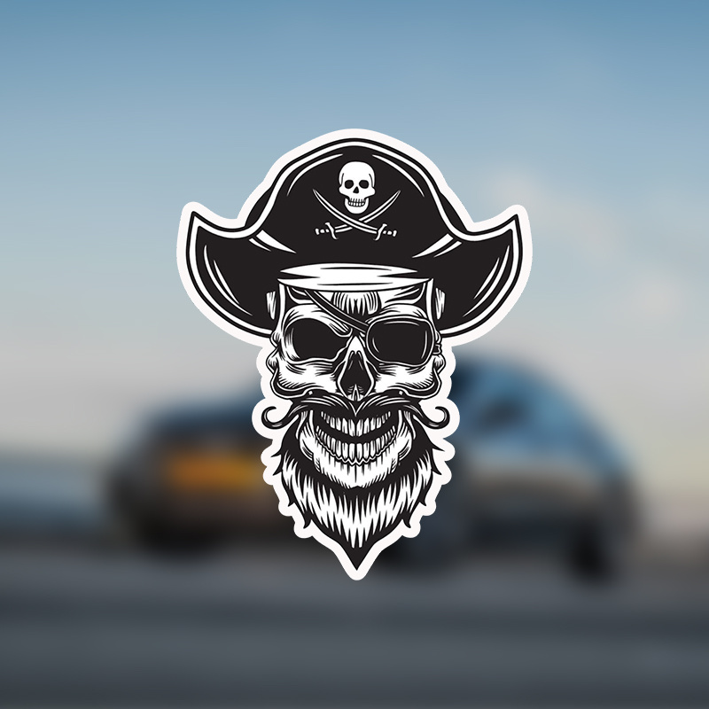 Pirate Car Sticker - Temu