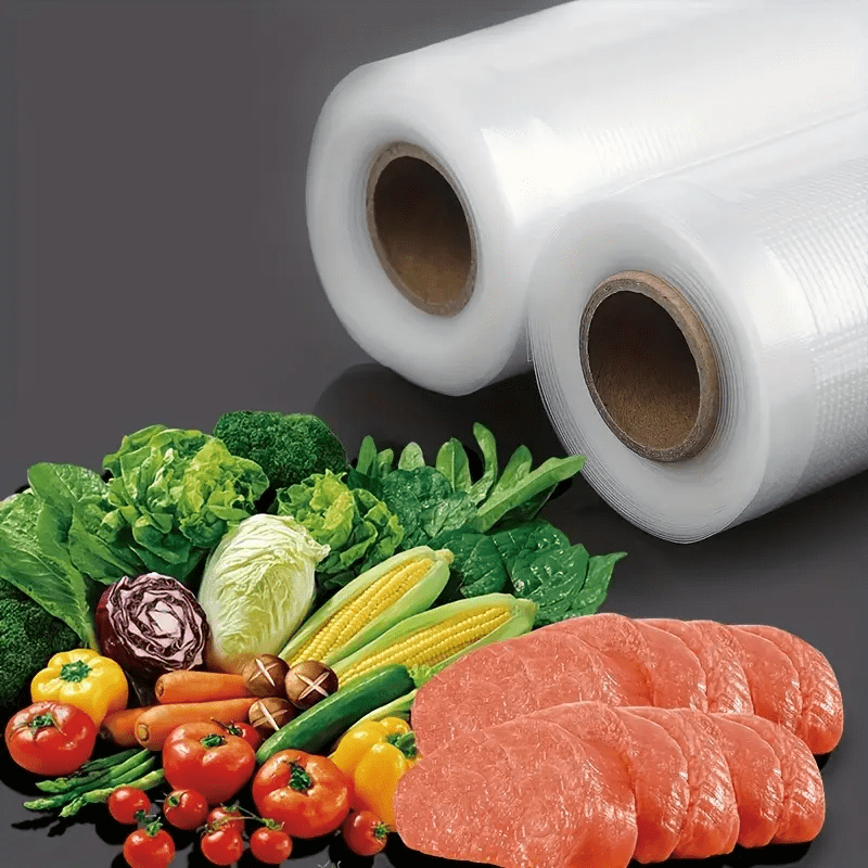 

1 Roll Of Vacuum Sealer Bags, Food Freshness Bag, Food Grade Packaging Bags, Disposable Food Sealed Bags, For Fruit, Vegetable, Meat And Grain, Kitchen Organizers And Storage