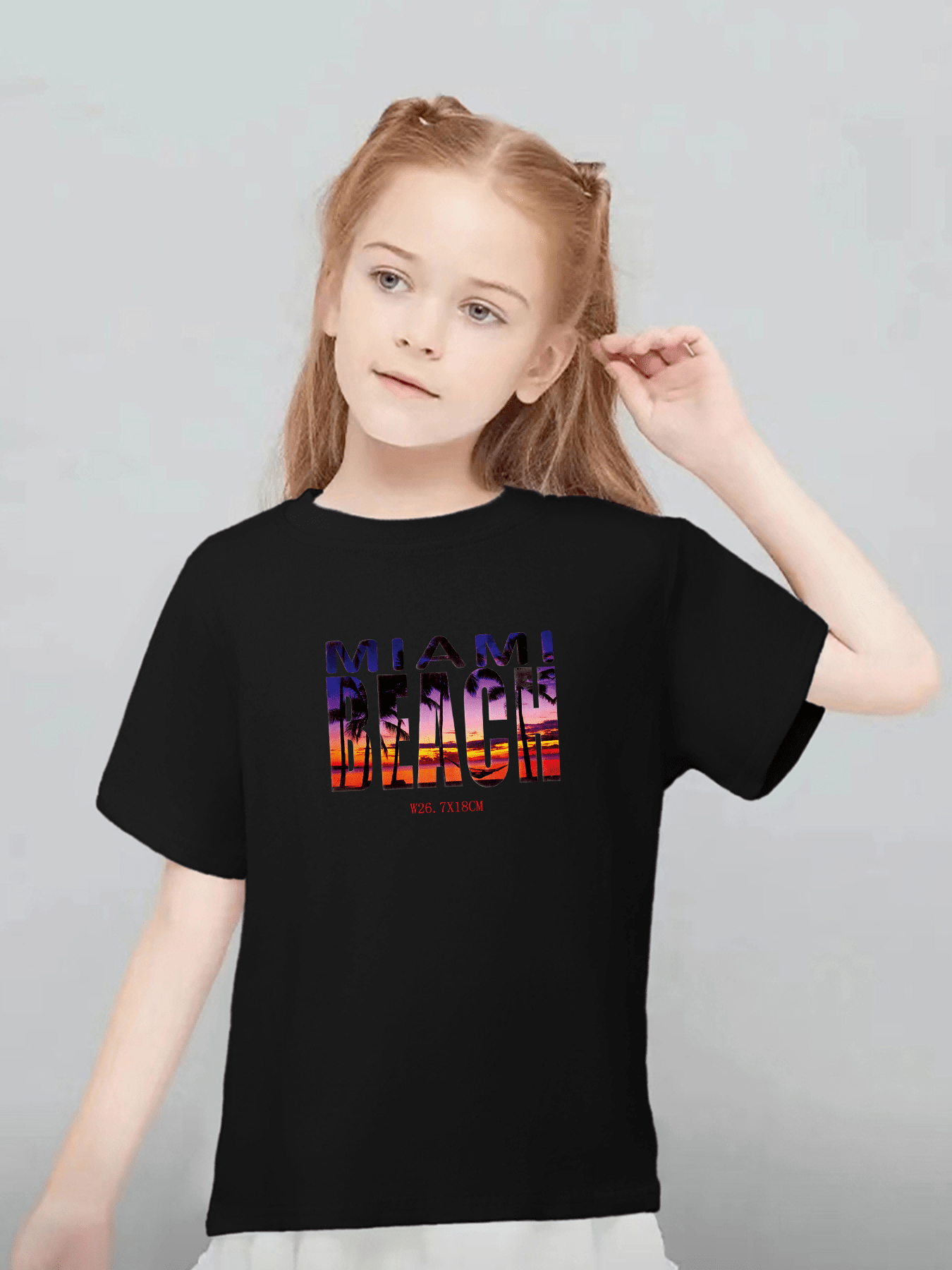Stop Ocean Plastic Pollution Print Girl's T shirt Kids - Temu United Kingdom