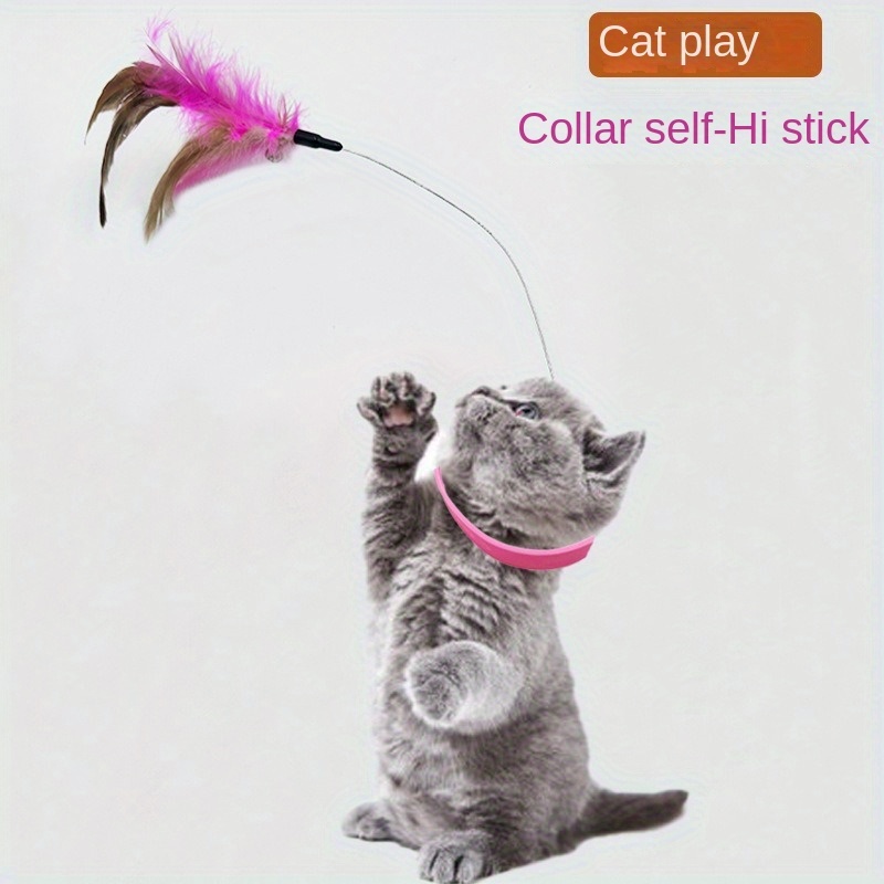 Funny Cat Stick Fishing Rod Type Pet Interactive Playing Toy - Temu