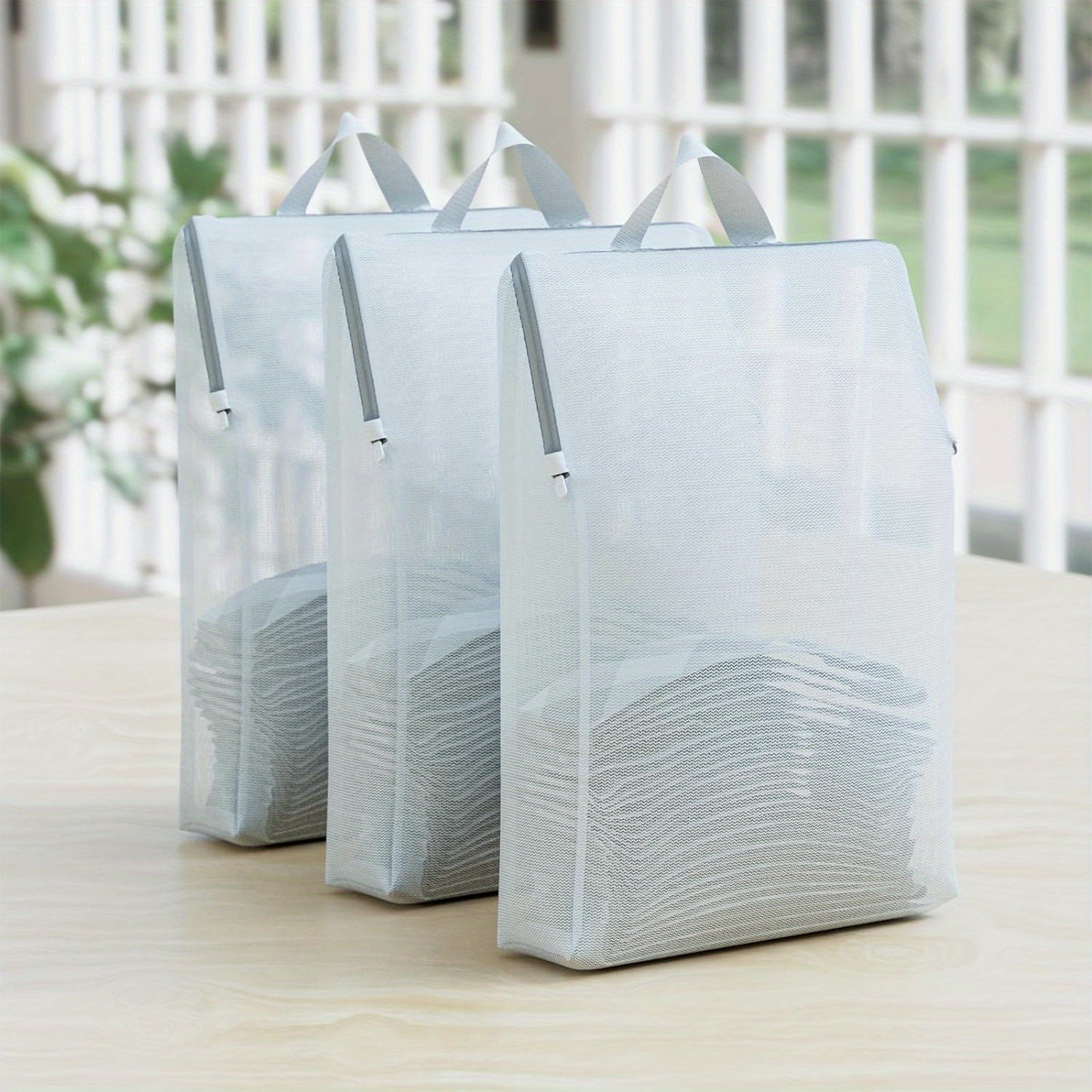 Durable Mesh Laundry Bags Delicates Different Size Reusable - Temu