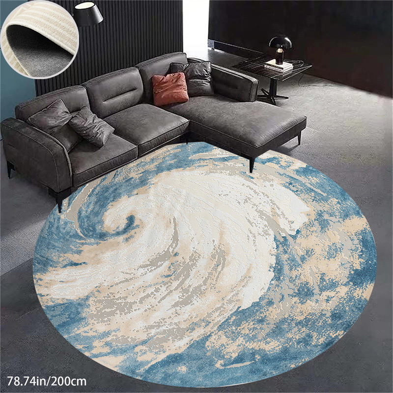 

Madison Collection Area Rug -round, Modern Boho Abstract Design, Non-shedding & Easy Care, Ideal For High Traffic Areas In Living Room, Bedroom Office
