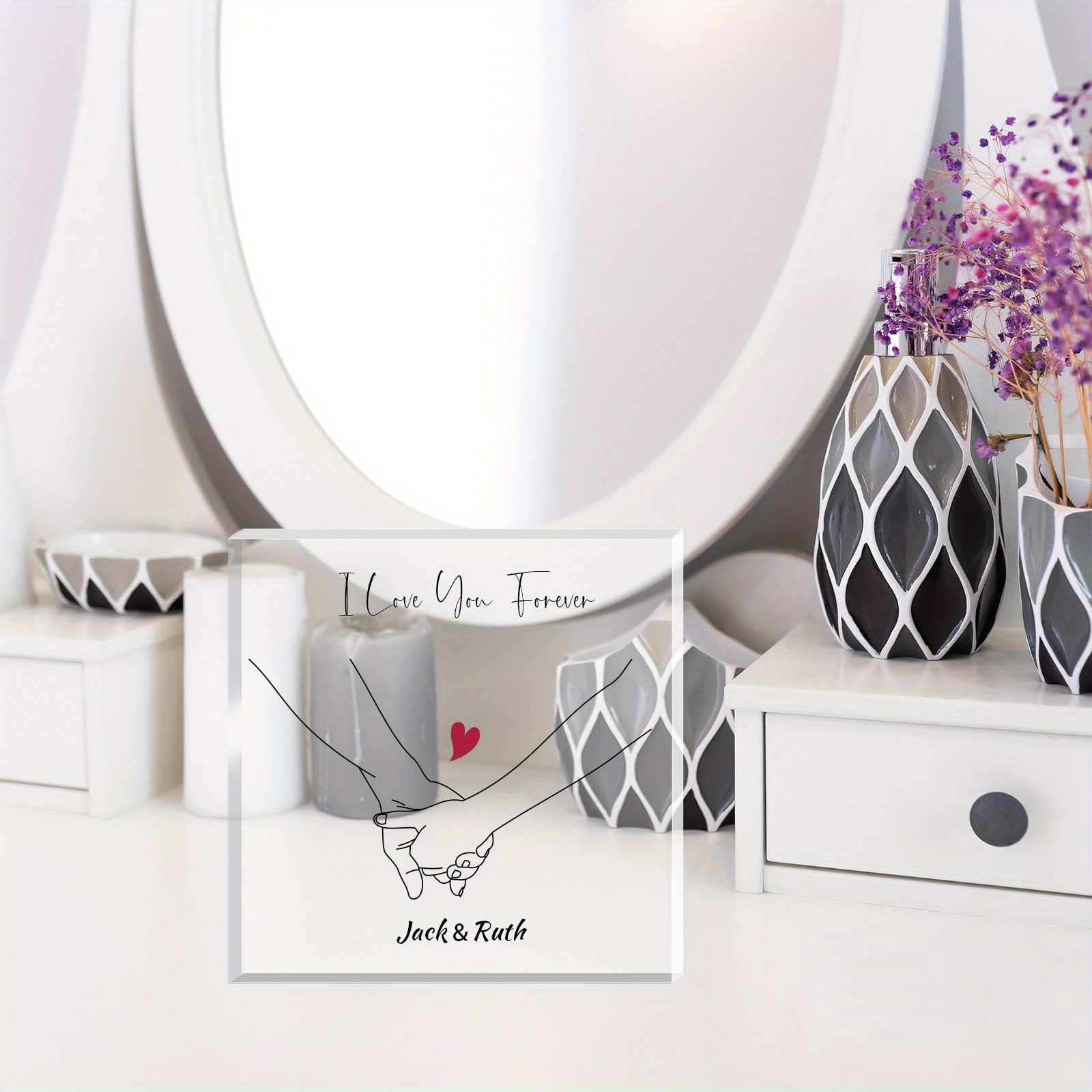 Married Couple Acrylic Plaque - Personalized Anniversary Gifts For Cou