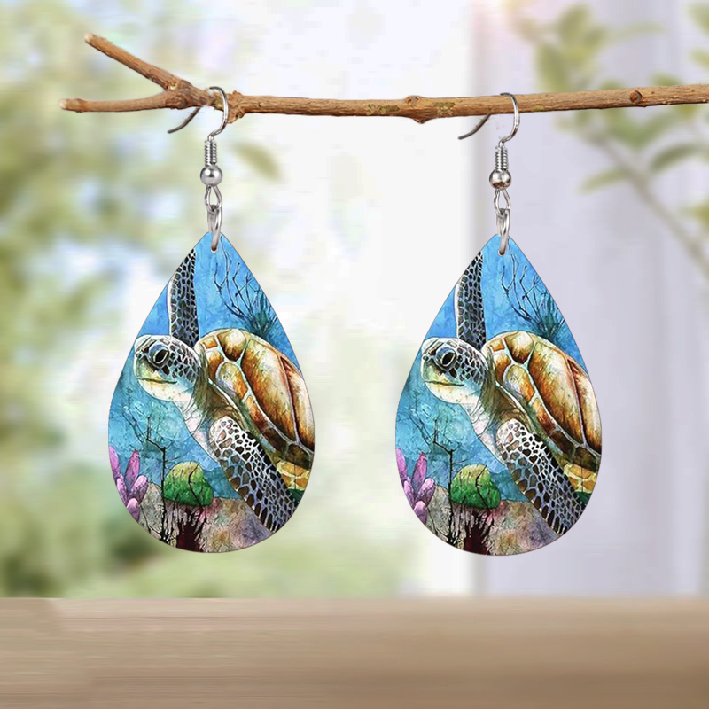 adorable sea turtle earrings a beach vacation Temu United Kingdom