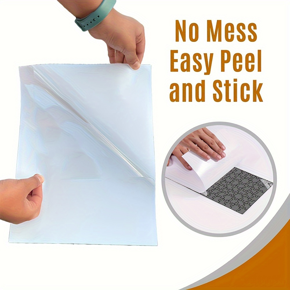 TEMU 8 Sheets Puzzle Glue Sheets, Of 4 X 1000pcs Preserve 1000pcs Puzzle In Minutes, Puzzle Saver, No Stress And No Mess, Puzzle Saver Sheets, Puzzle Glue