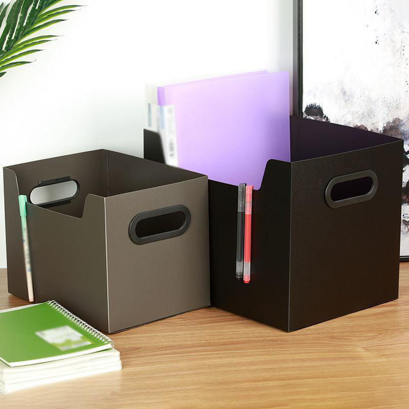 Portable File Organizer Box with Lid, Collapsible Hanging Filing Storage  Boxes, Decorative Home/Office Filing System Box for File and Folders  Storage