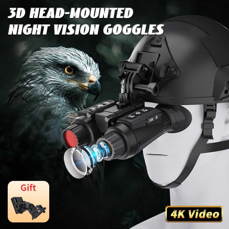 Night Vision Goggles With 8x Infrared Imaging, Waterproof Night Vision  Binoculars For Outdoor Camping, Night Fishing, And Cave Exploration,  Includes R