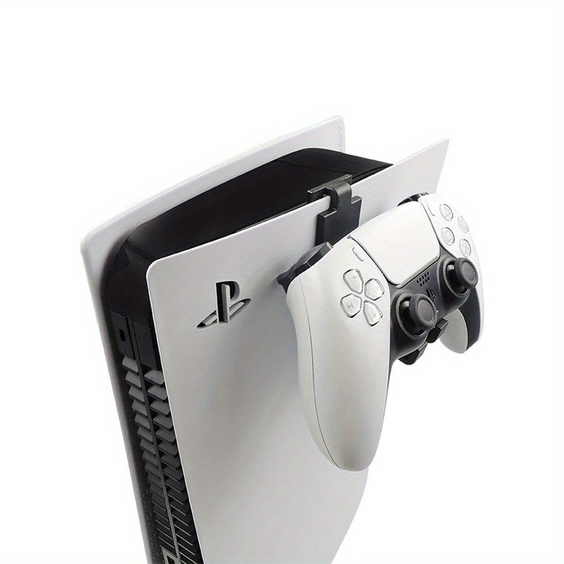  Kit de montaje en pared para PS5, soporte de pared para PS5 con  soporte para controlador Playstation 5, gancho para auriculares y caja de  almacenamiento de control remoto PS5 (no para