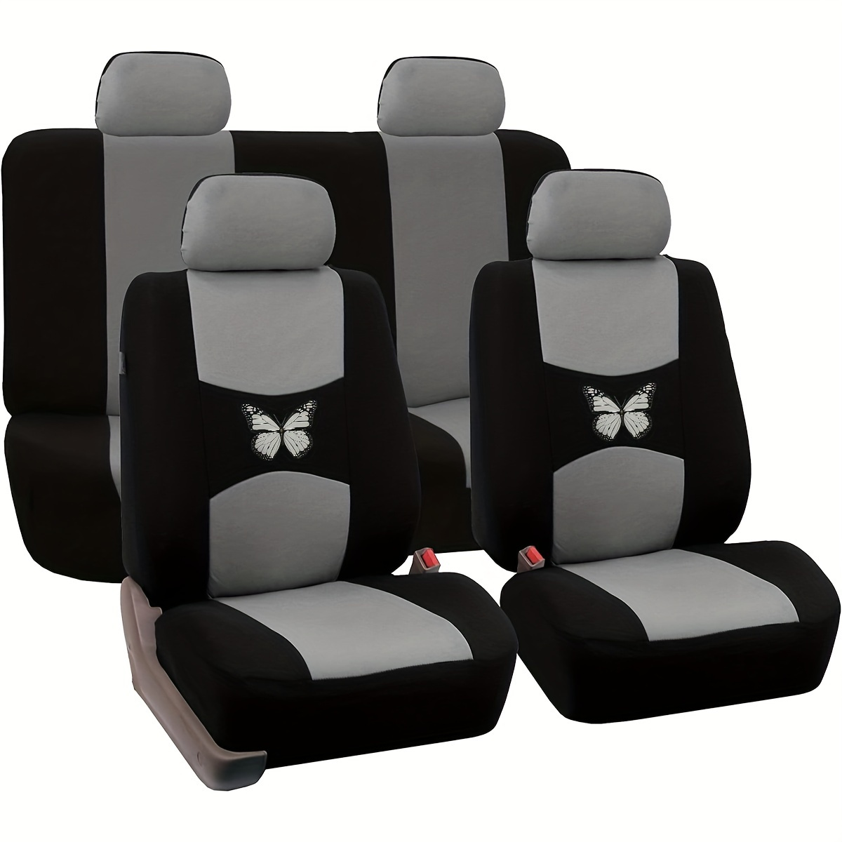 

Flat Cloth Butterfly Heat Transfer Car Seat Cover For 5 Seats ( Universal Model)