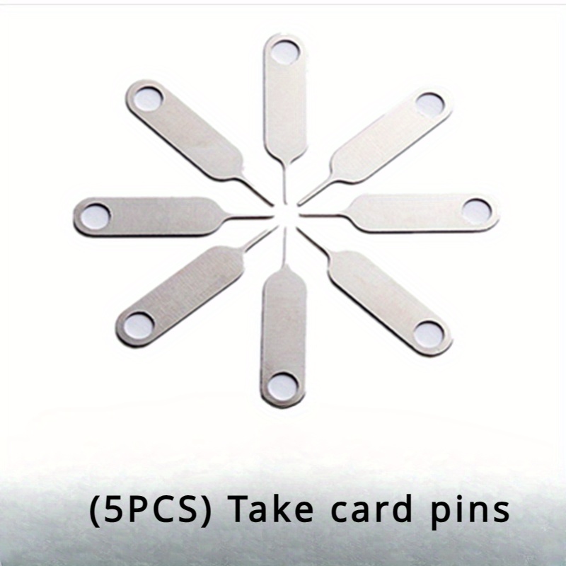 (5pcs) Universal Solid Card Pin Card Pin Sim Card Extractor Suitable For Card Pin Sim Card Extractor Pin Sim Card Top Pin