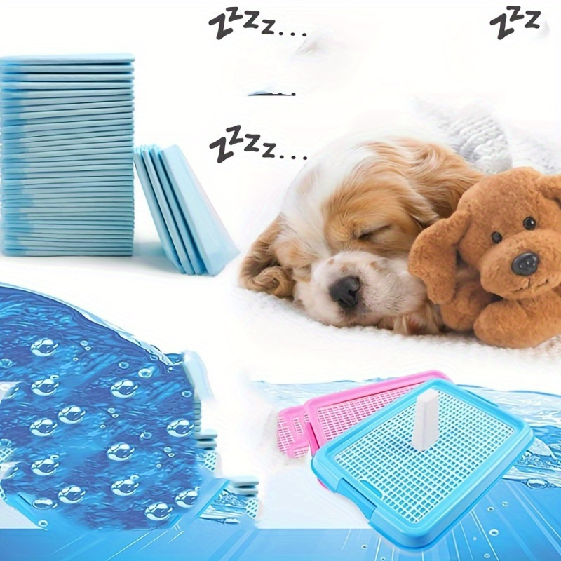 

40/50/100pcs Dog Pee Pads Disposable Dog Diaper Mats, Thickened Absorbent Leak Proof Puppy Potty Training Pads Dog Toilet Mats
