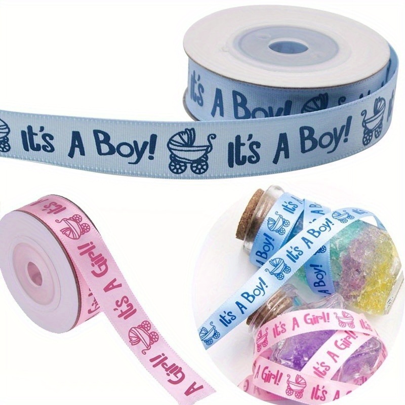 

1roll A Baby Shower Satin Gift Belt Diy Handmade Ribbons For First Birthday Party Decoration