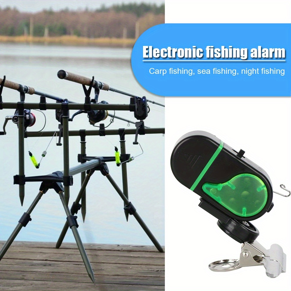 Fishing Rod Alarm Alert, High Sensitivity Volume ABS Fishing Pole Bait  Alarm Indicator Bite Indicators for Night Fishing Fishing Tools &  Accessories