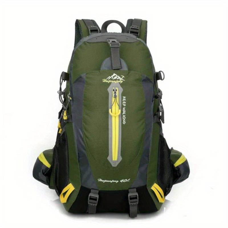 40L Large Waterproof Backpack – Camping, Hiking, Travel, Outdoor Rucksack (Black Or Orange)