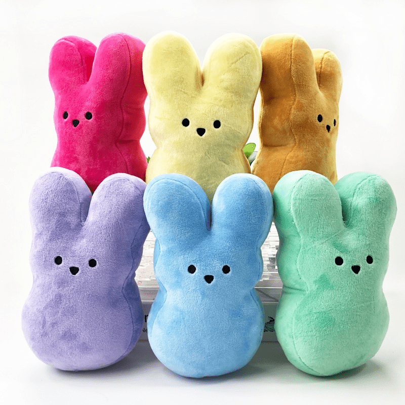 1pc cute and cuddly rabbit plush doll perfect present for birthday mothers day home room office decor gift for boys and girls