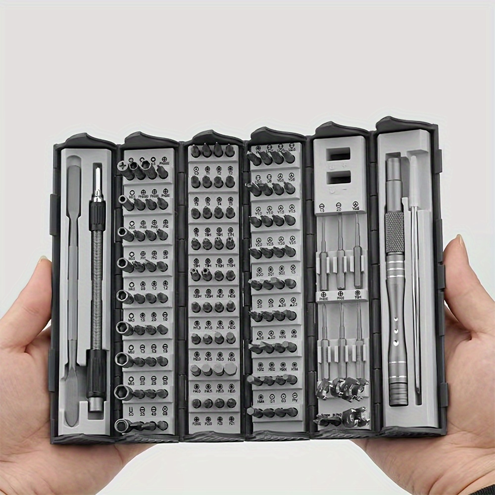 Precision Screwdriver Set,Mini Magnetic Screwdriver Set,126 in 1 Portable  Cylinder Screwdriver Repair Tool Kit,Gift for men,Suitable for Computers