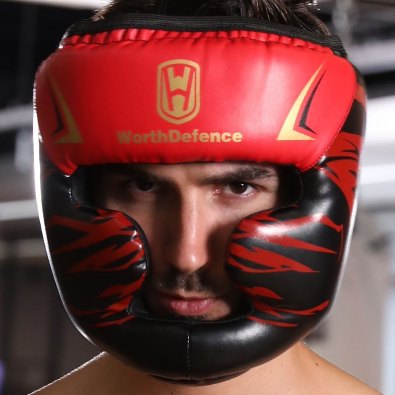 

1pc Casque de boxe épaissi, de casque d'entraînement de MMA , -chute, casque de