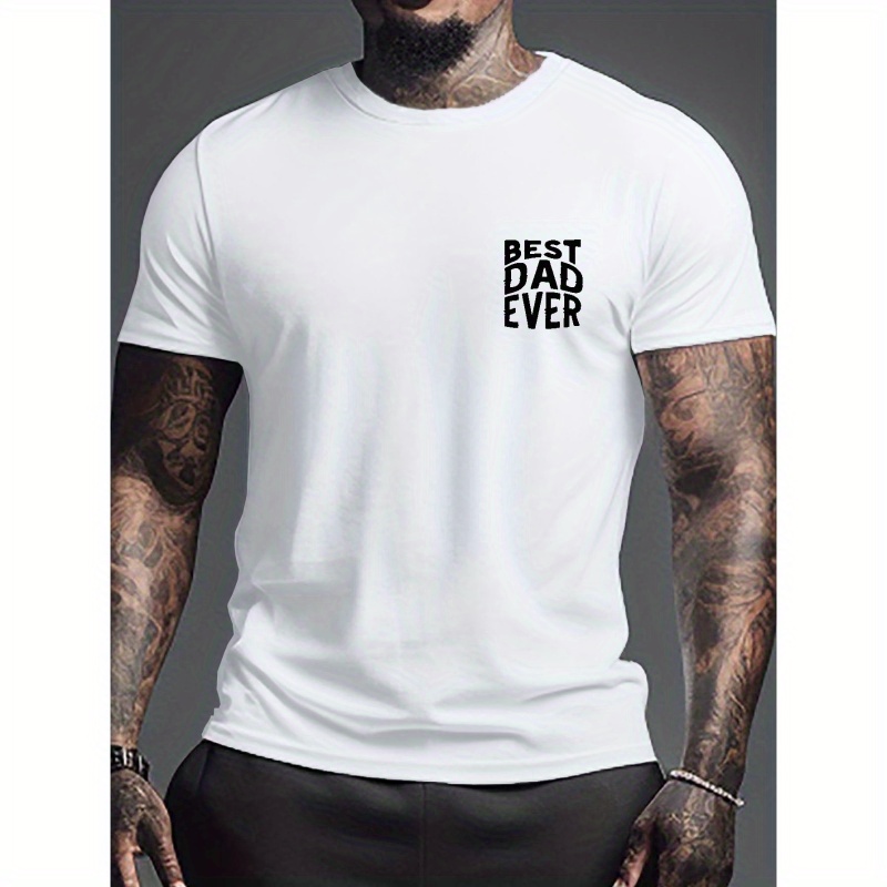 

Beat Dad Ever Print Men's T-shirt Casual Short Sleeve Comfy Summer Sports Tee Tops