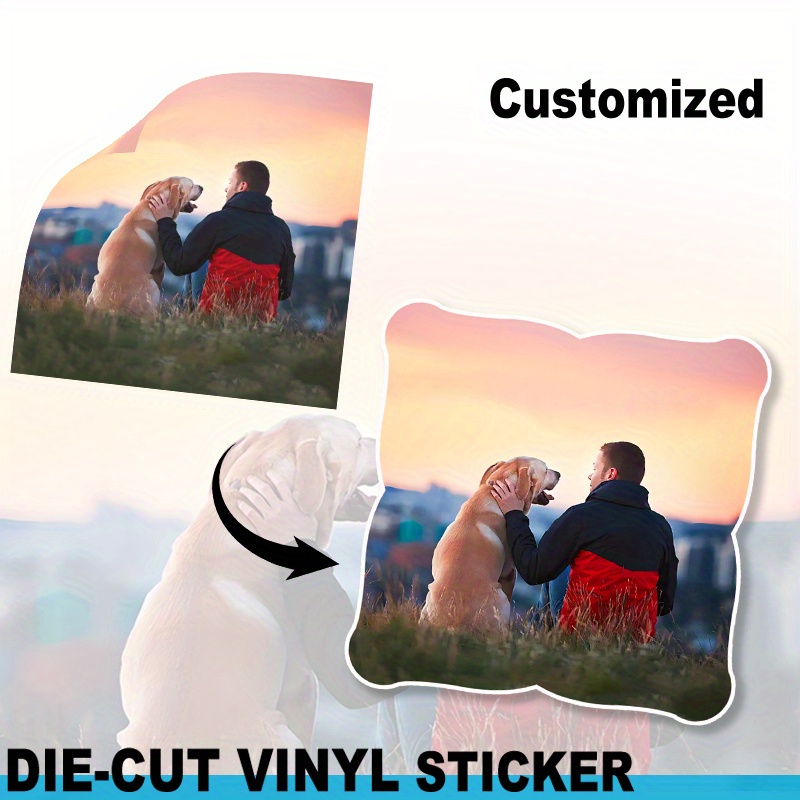 

Custom Design Your Own Personalized Labels Stickers Decals Image Photo, Customizable Memorial Loved Ones