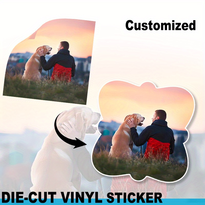 

Custom Design For Yourself Vinyl Decals, Upload Your Photo Or Image, Customizable For Memory, Party, Birthday