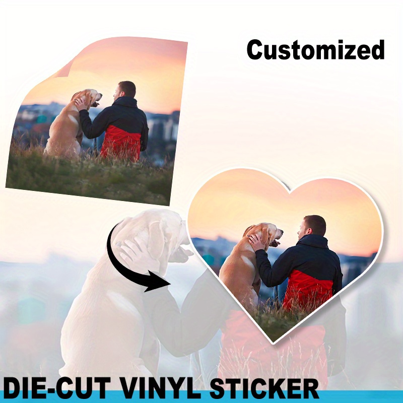 

Custom Sticker For Your Photos, Personalized Photo For Family, Wedding, Anniversary, Baby, And Pet Pictures