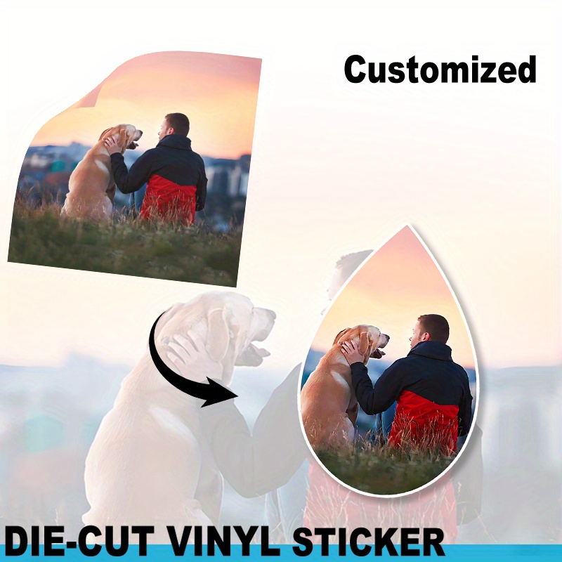 

Custom Personalized Stickers Portrait Vinyl Stickers For Car, Weddings, Birthday Parties, Gifts