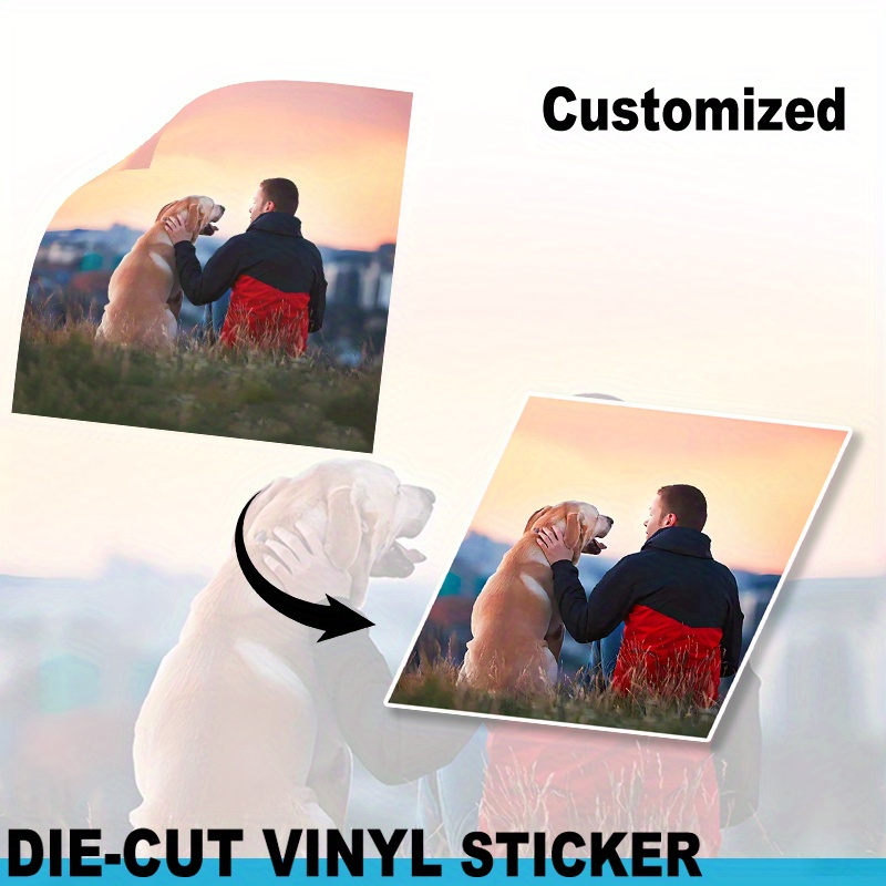 

Custom Design Your Own Personalized Labels Stickers Decals Image Photo, Customizable Memorial Loved Ones Decals