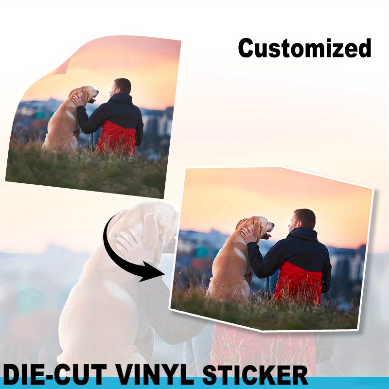 

Custom Photo Prints Stickers With Your Own Photo, Image, Logo - Create Your Own Design Photo Stickers - Personalized Waterproof Vinyl Stickers