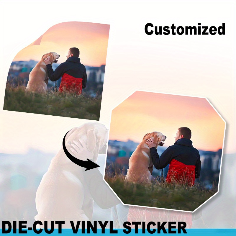 

Custom Photo Prints Stickers With Your Own Foto, Image, Logo - Create Your Own Design Photo Stickers - Personalized Waterproof Vinyl Stickers