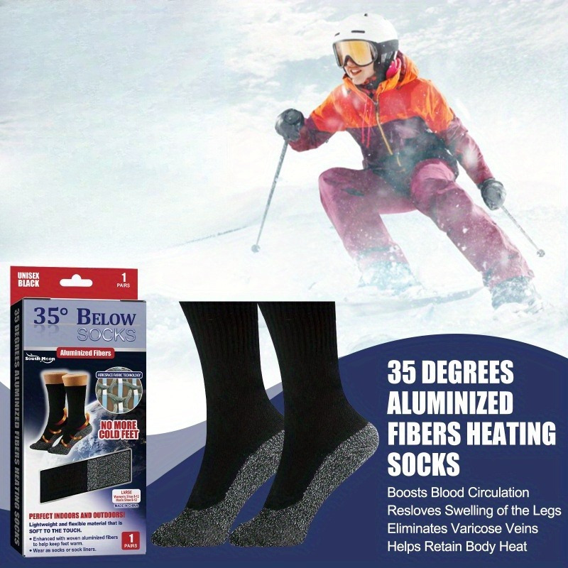  Calcetines calefactables para hombres y mujeres, calcetines  eléctricos recargables para invierno, mejorados, 5 V, 6000 mAh, calcetines  de calefacción a batería para clima frío, deportes al aire libre, :  Deportes y